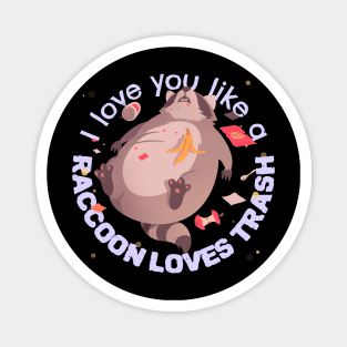 I love you like a raccoon loves trash Magnet